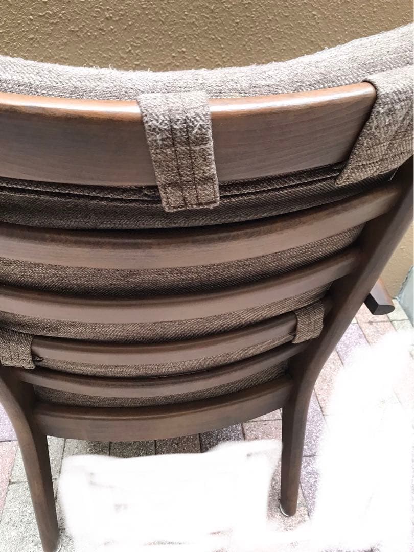 ニトリ Nコレクション C-27M 肘付き　ダイニングチェア　2