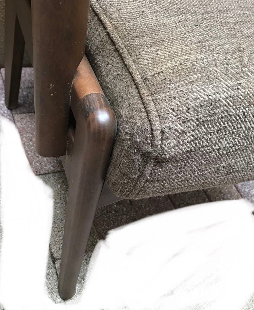 ニトリ Nコレクション C-27M 肘付き　ダイニングチェア　2