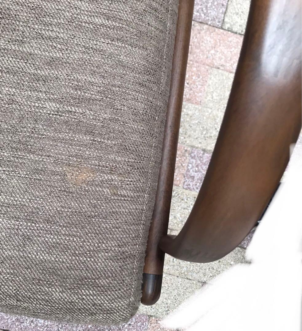 ニトリ Nコレクション C-27M 肘付き　ダイニングチェア　2