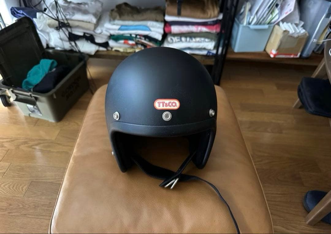 TT&CO ジェットヘルメット　サイズL マットブラック