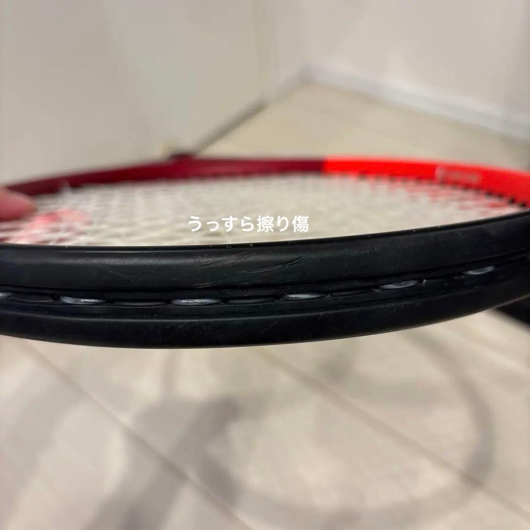 美品　DUNLOP CX400 テニスラケット 赤黒