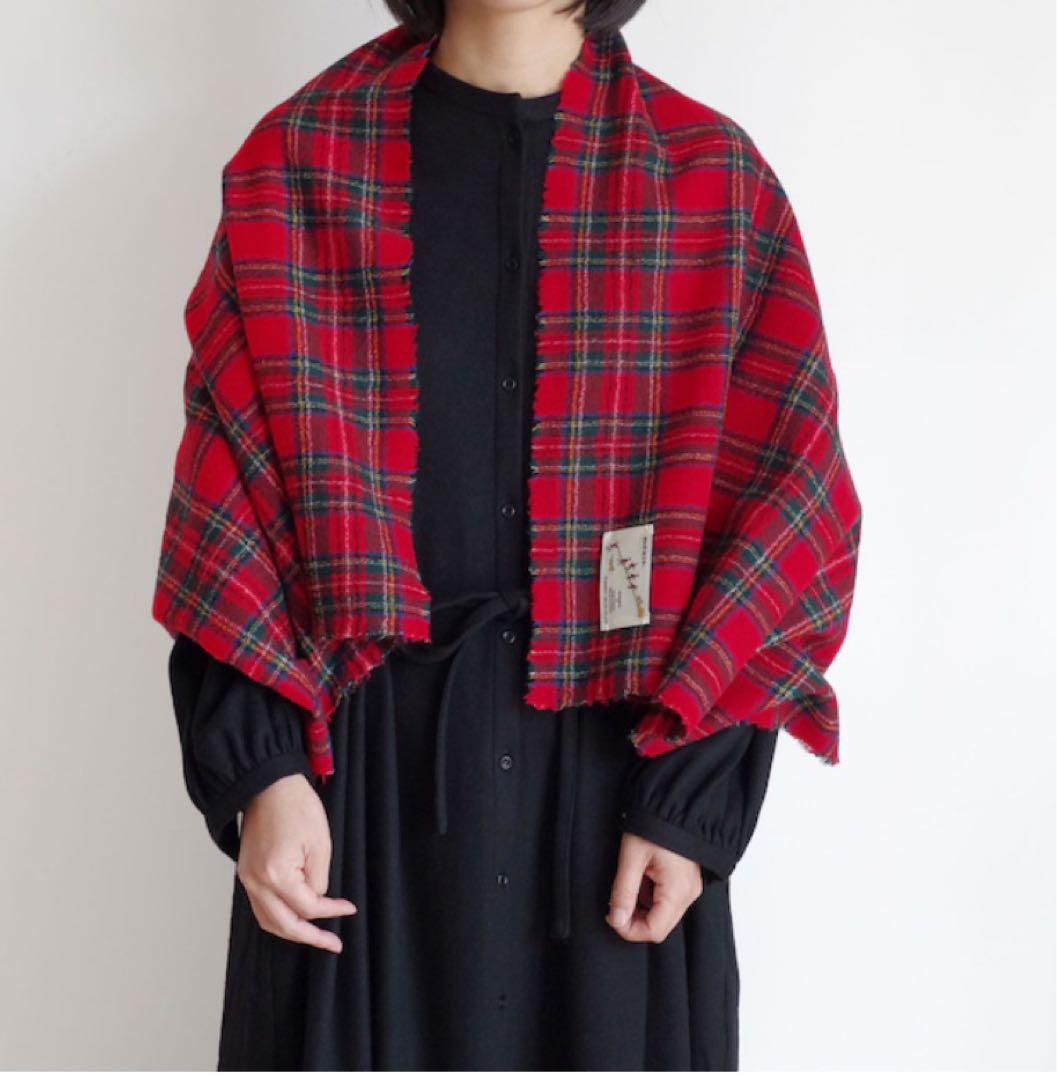 R&D.M.Co- オールドマンズテーラー ウールタータンチェック　マフラー