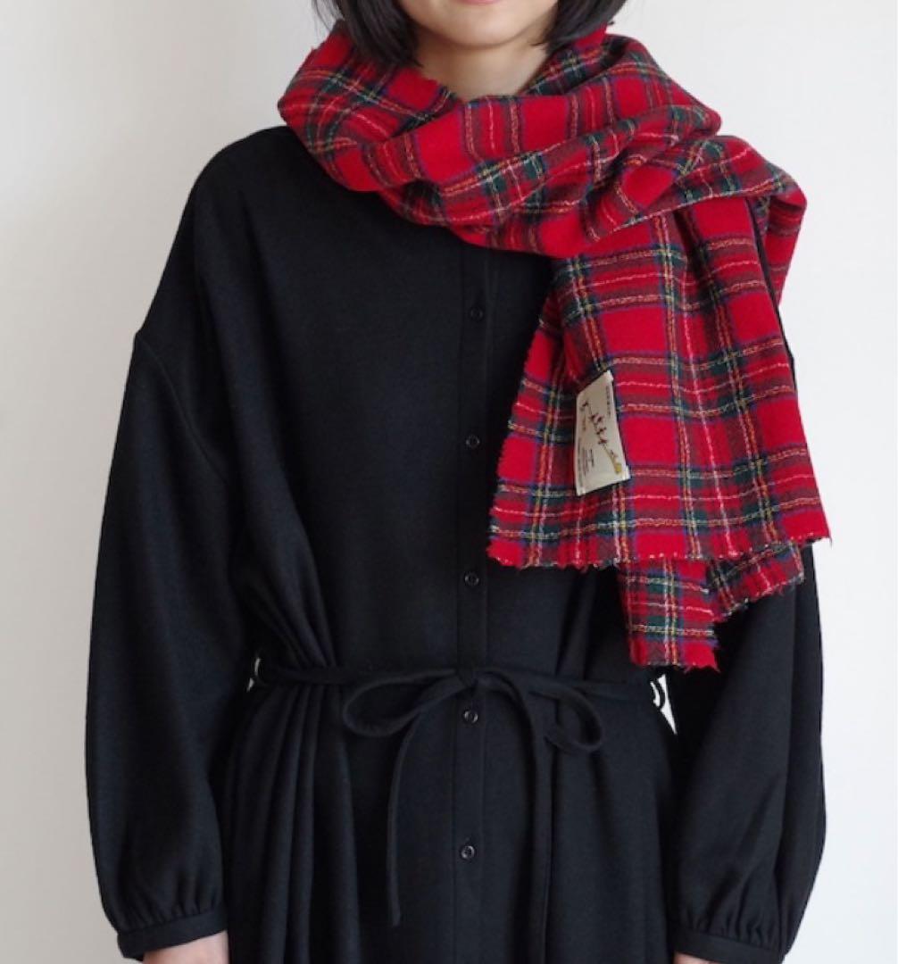 R&D.M.Co- オールドマンズテーラー ウールタータンチェック　マフラー