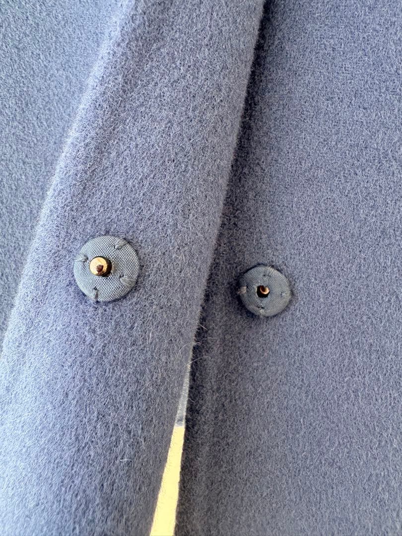 INDIVI ノーカラーリバーショートコート