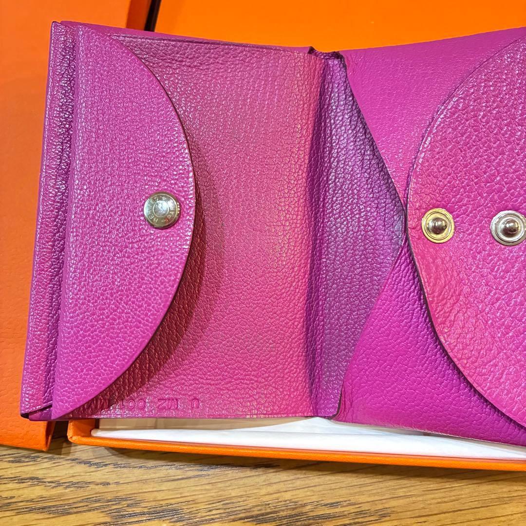 HERMES カルヴィ デュオ ゴートスキン ケース