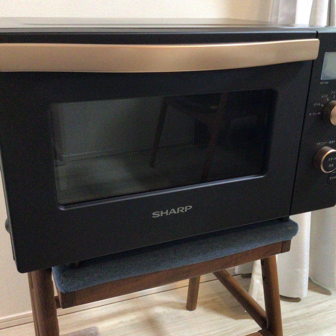 【美品】シャープ オーブンレンジ RE-F18A 26L 黒✖️ゴールド