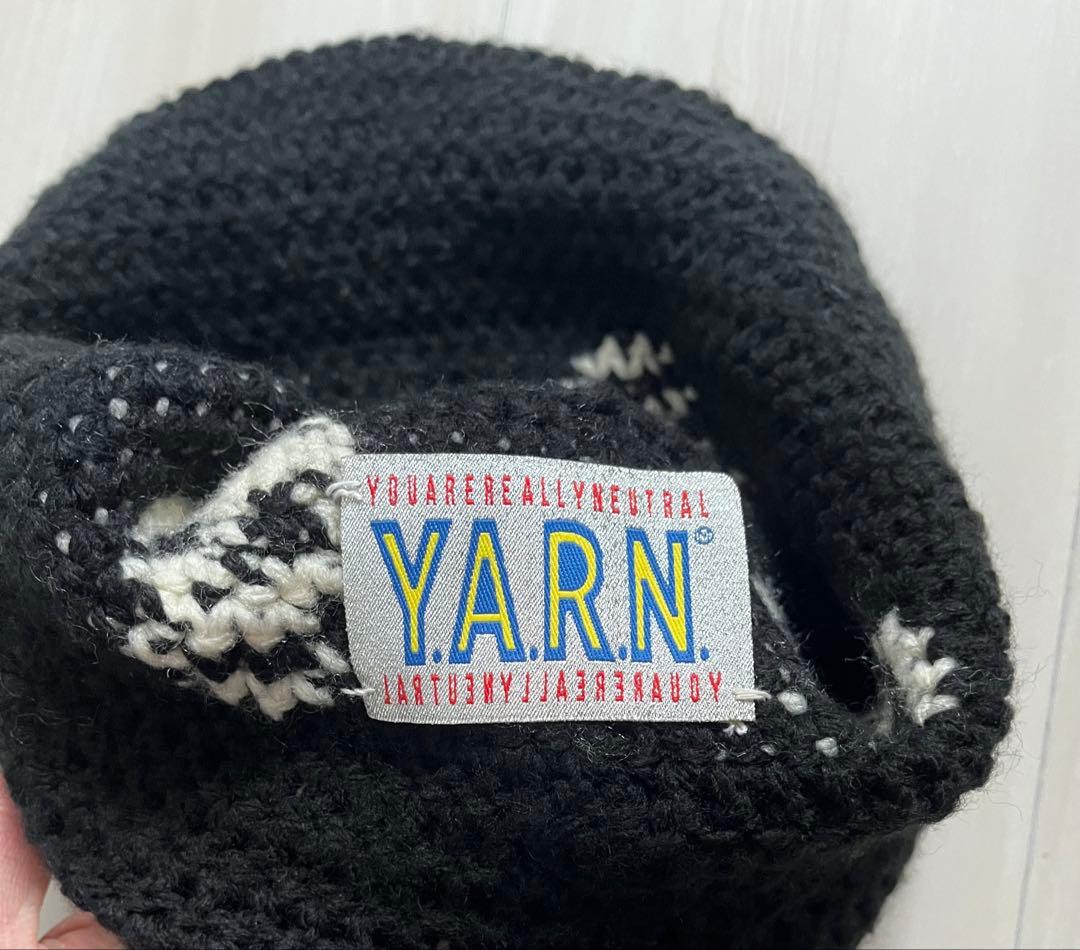 Y.A.R.N スカル ハンドメイド ニットハット ヤーン バケハ 帽子