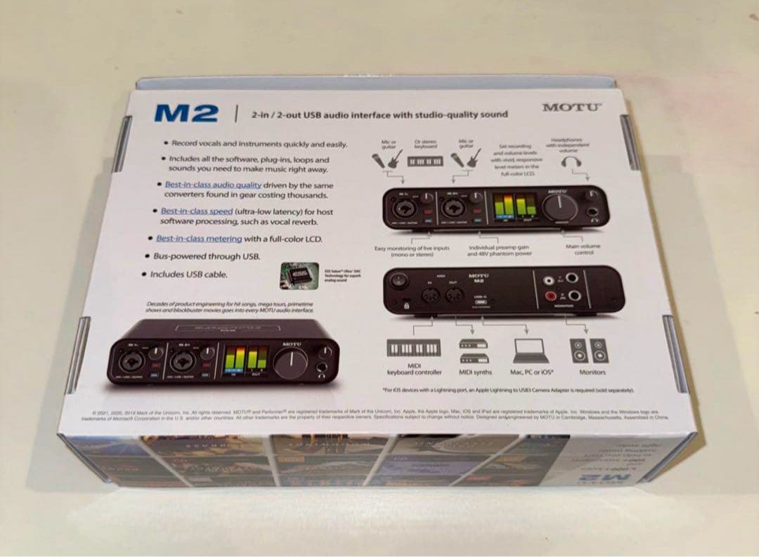 【新品】MOTU M2 USBオーディオインターフェース