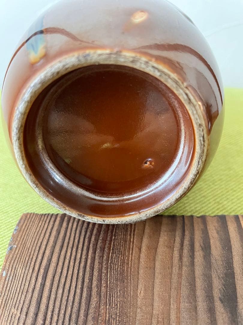 煎茶道具　陶製錫口茶心壺　茶入れ