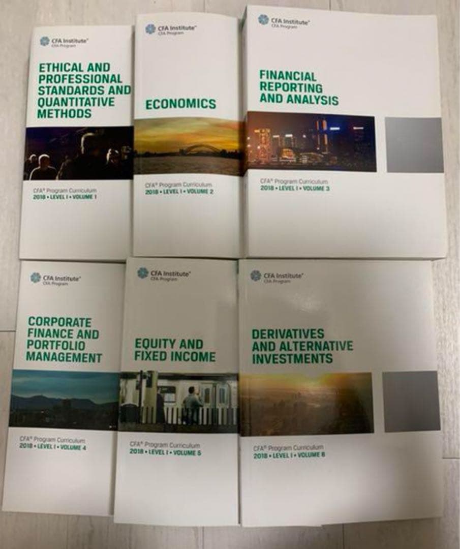 「値下げ」CFA Level 1 2018 6冊