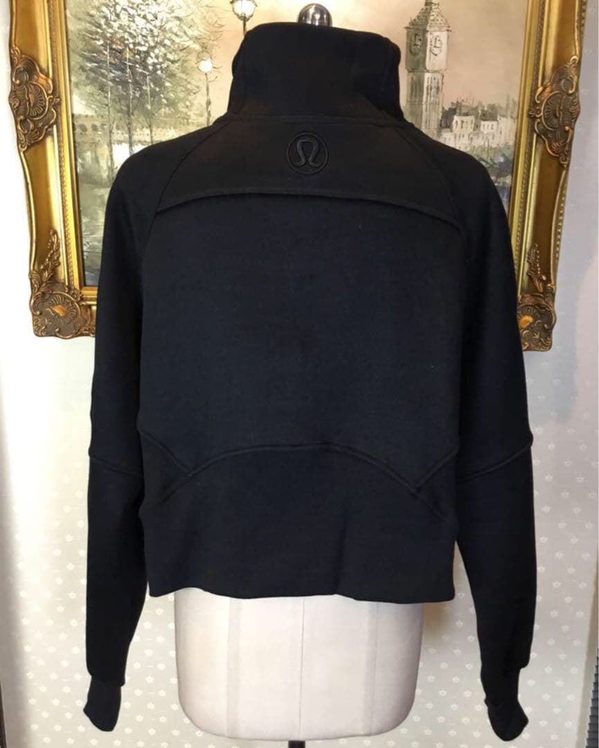 Lululemon ブラック サイズ4️⃣ ハイネック ジップアップ パーカー