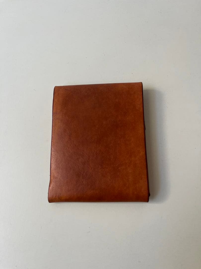 ブラウンレザー マネークリップ　海外製