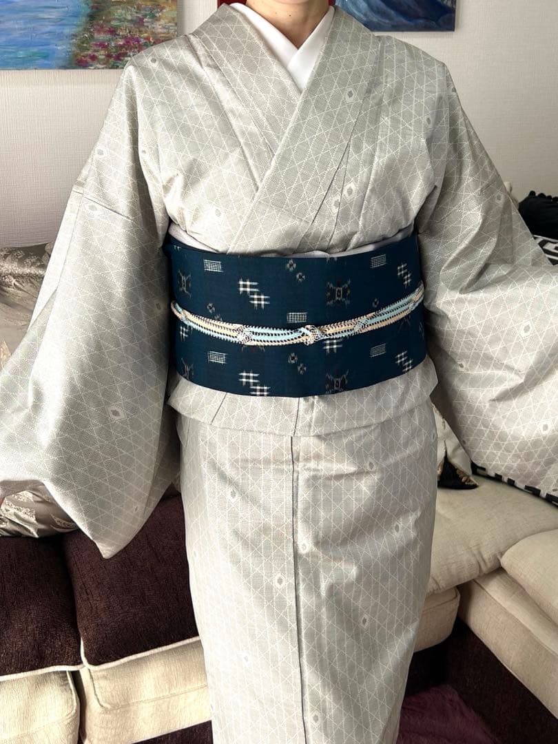 名古屋帯　紬地　ほぼ新品