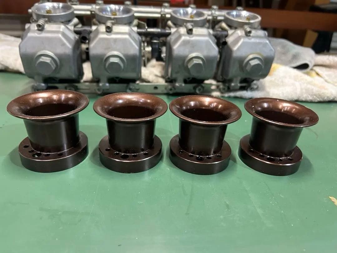 ブラウンアルマイトファンネルCR キャブレター　スモールボディ