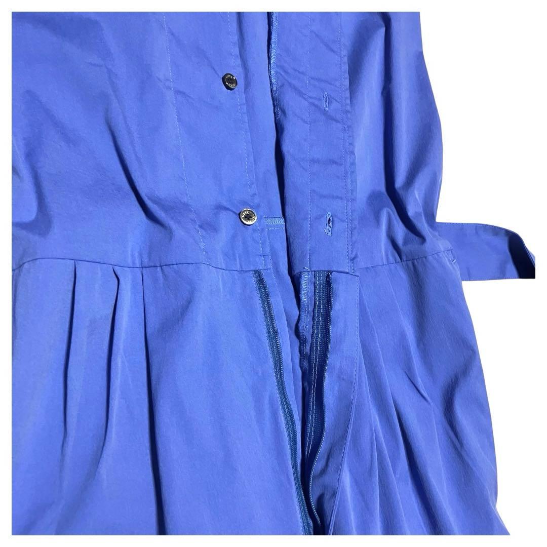 ティッカ フレンチスリーブ シャツ　オールインワン　コンビネゾン　ベルト付き