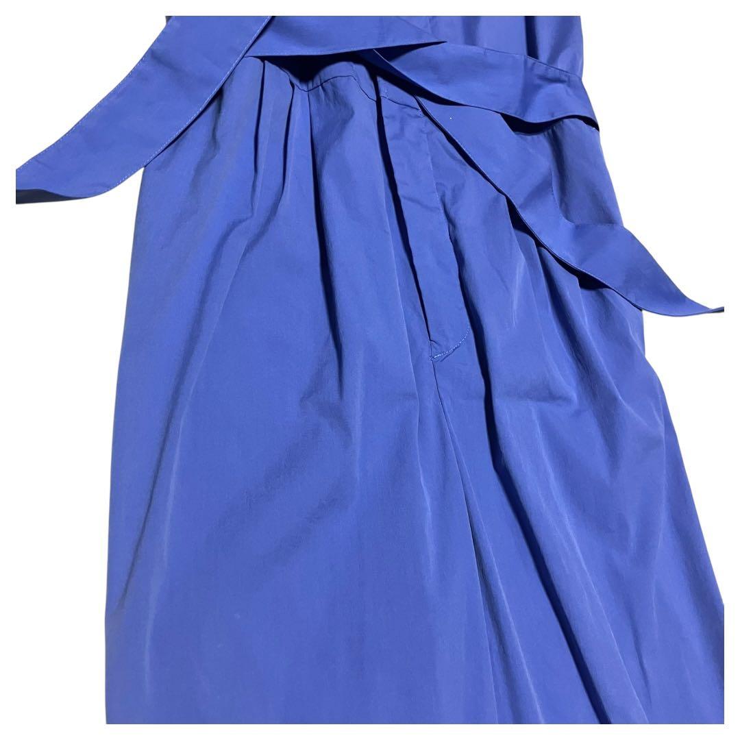 ティッカ フレンチスリーブ シャツ　オールインワン　コンビネゾン　ベルト付き