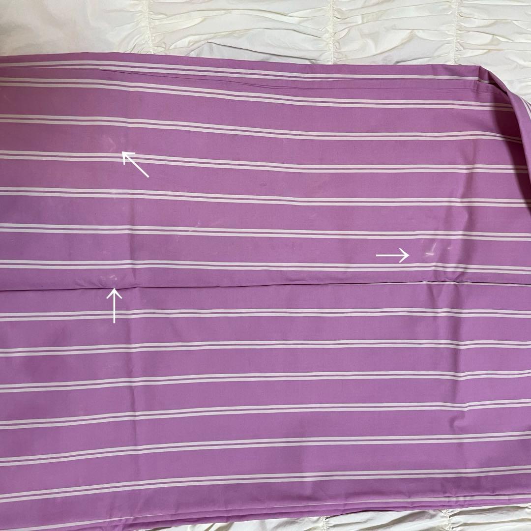 テクラ　布団カバー　ダブルサイズ　MALLOW PINK STRIPES