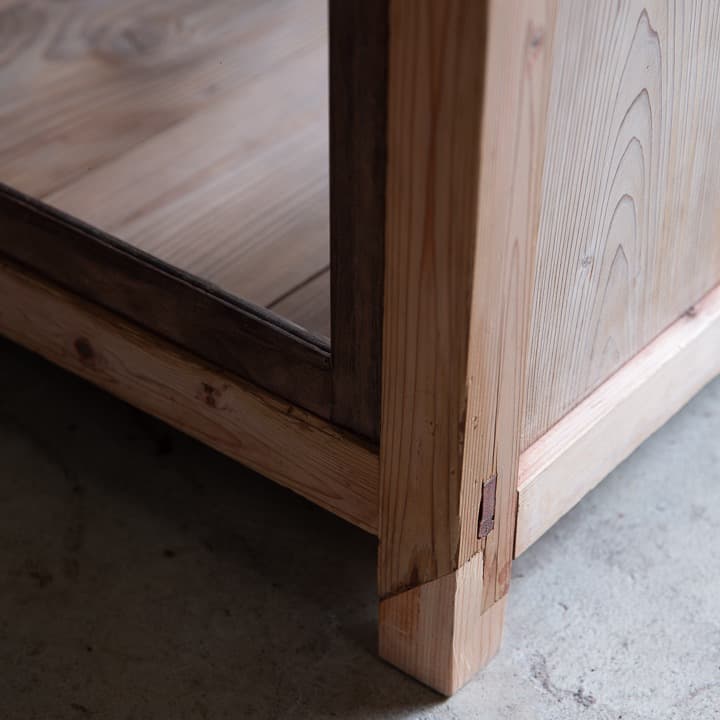 [古家具] ショーケース 幅1040高795奥540 カウンター アンティーク