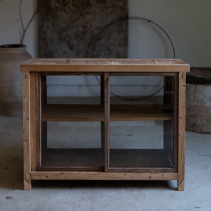 [古家具] ショーケース 幅1040高795奥540 カウンター アンティーク