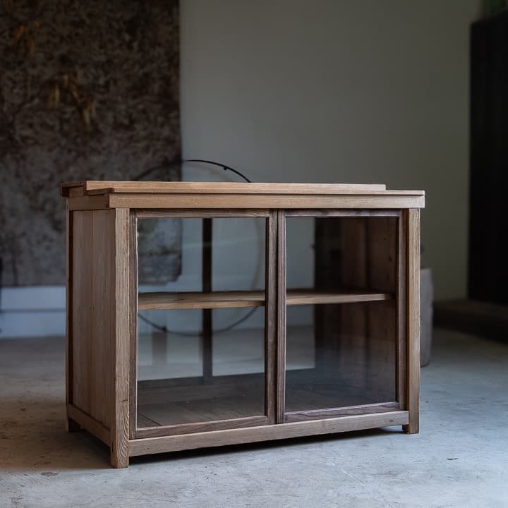 [古家具] ショーケース 幅1040高795奥540 カウンター アンティーク