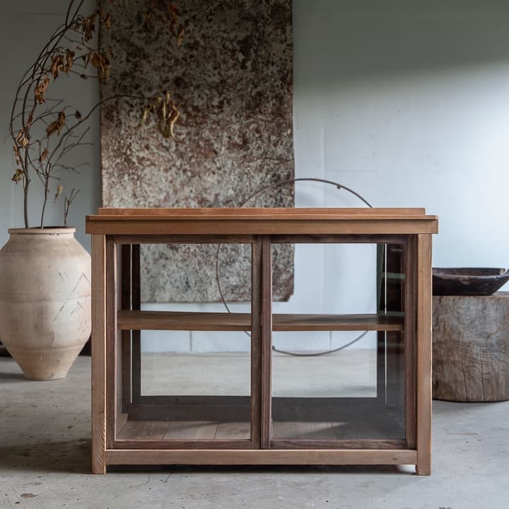 [古家具] ショーケース 幅1040高795奥540 カウンター アンティーク