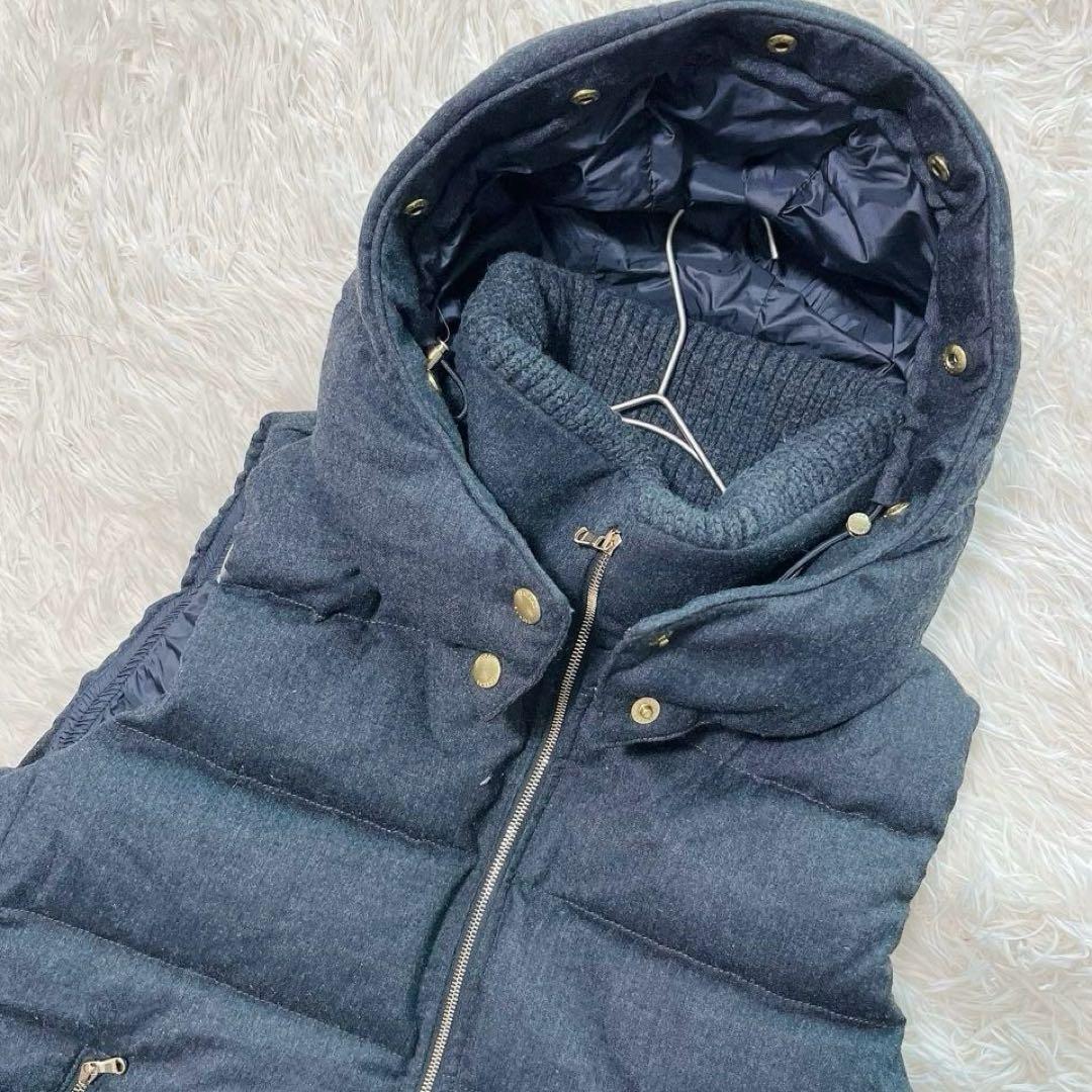 定番 TATRAS ダウンベスト LUSERA フード ファー L 03 グレー