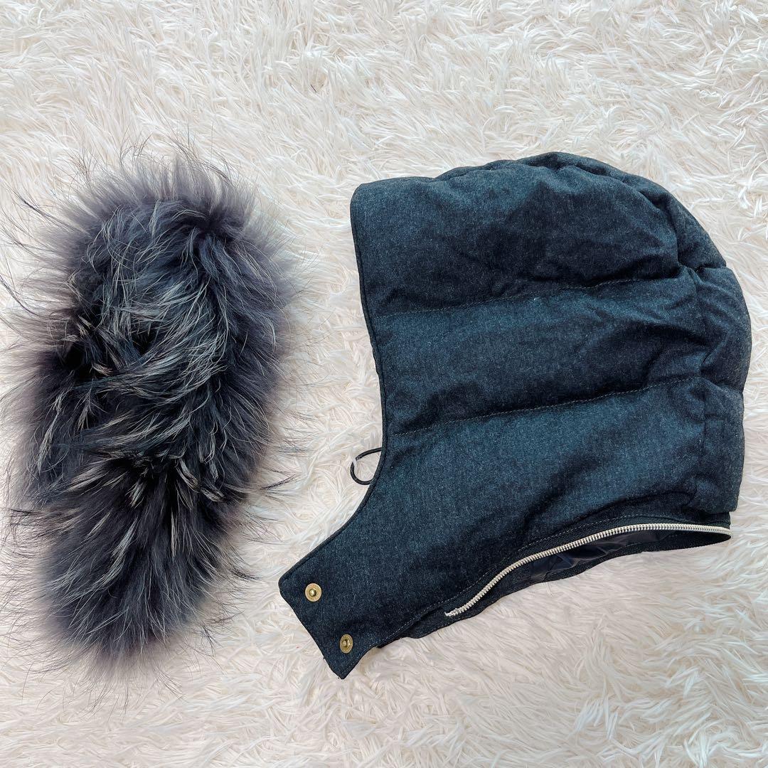 定番 TATRAS ダウンベスト LUSERA フード ファー L 03 グレー