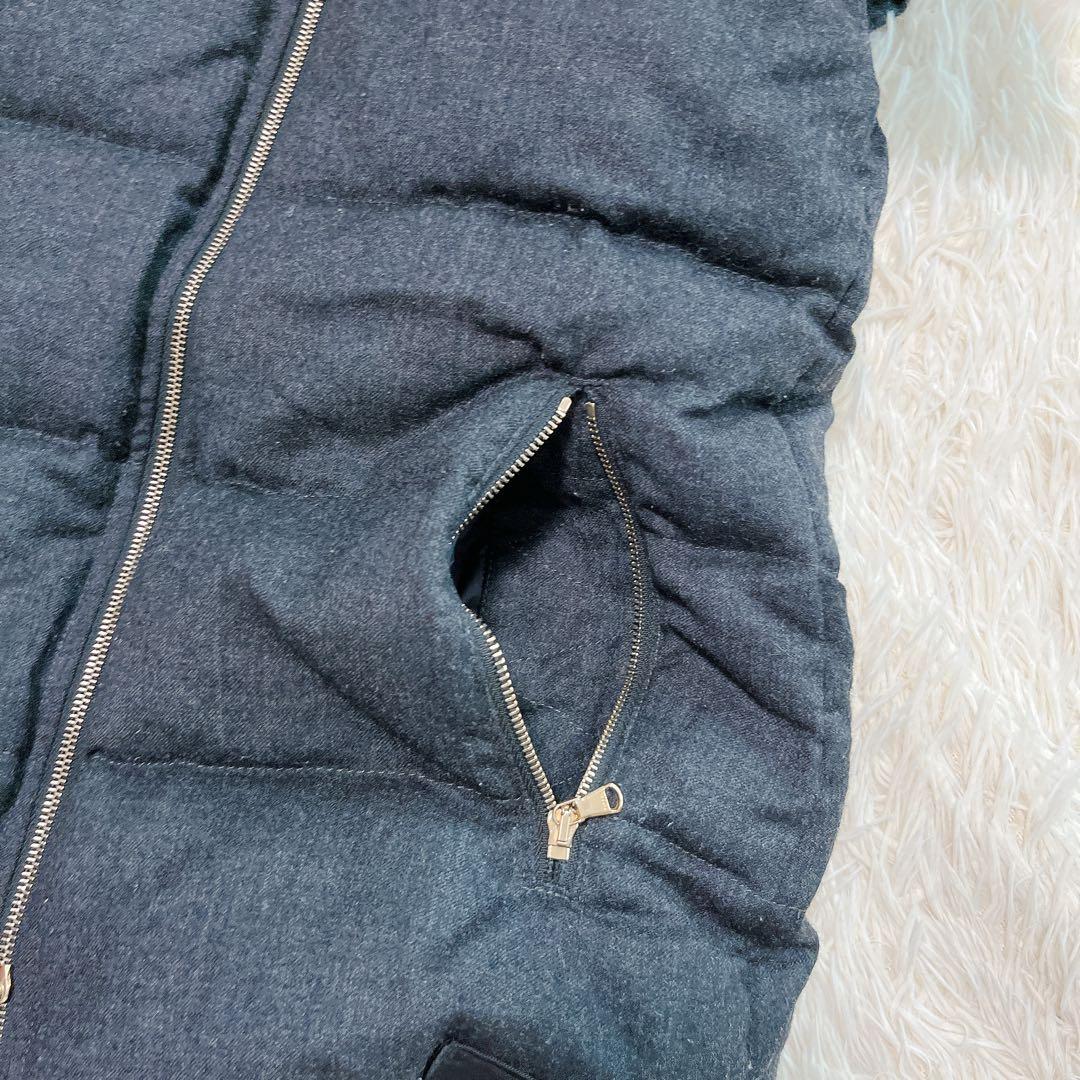 定番 TATRAS ダウンベスト LUSERA フード ファー L 03 グレー