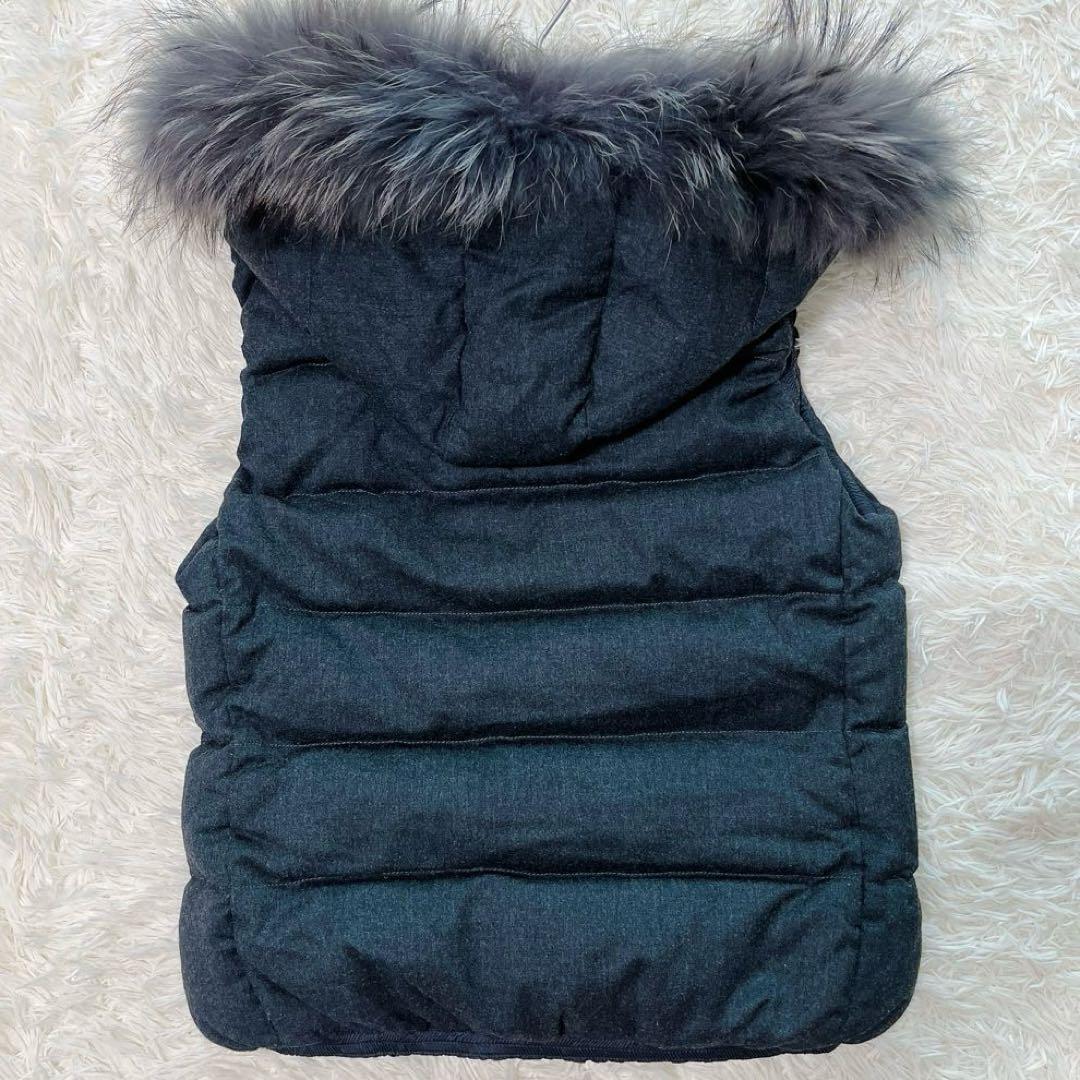 定番 TATRAS ダウンベスト LUSERA フード ファー L 03 グレー