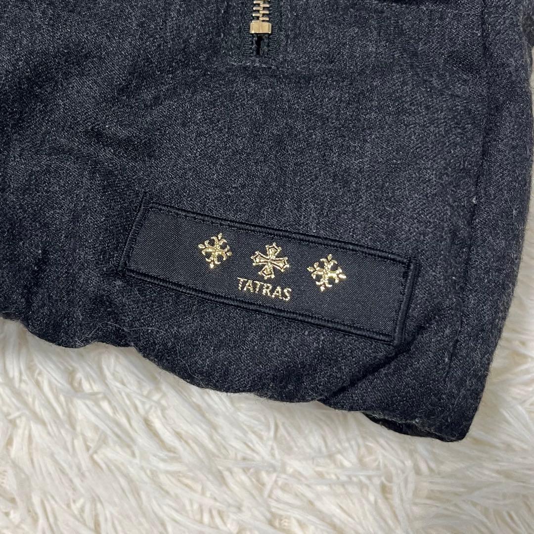 定番 TATRAS ダウンベスト LUSERA フード ファー L 03 グレー