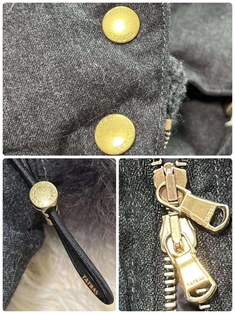 定番 TATRAS ダウンベスト LUSERA フード ファー L 03 グレー