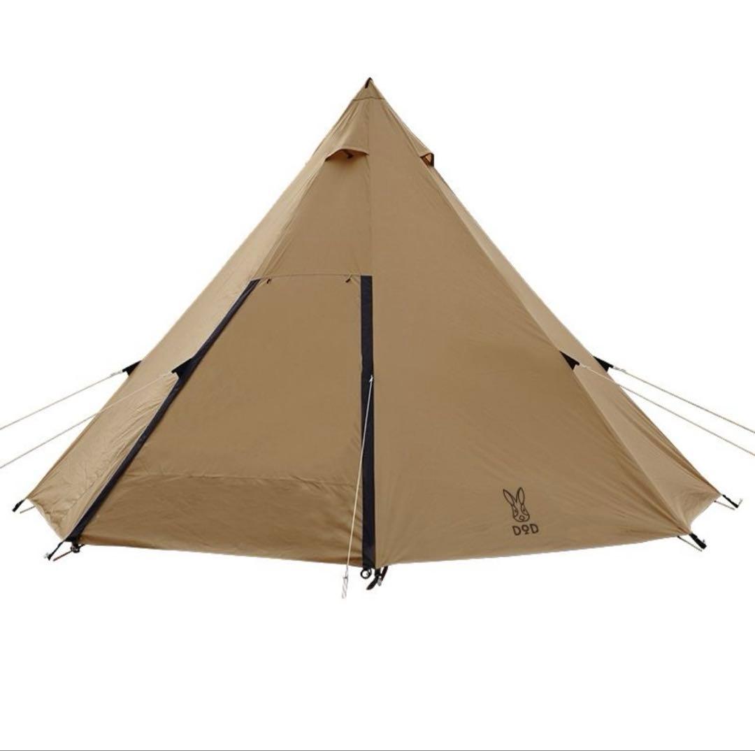 dodワンポールテントＬ・別売グランドシート・跳ね上げ用ポール付属・未使用品☆