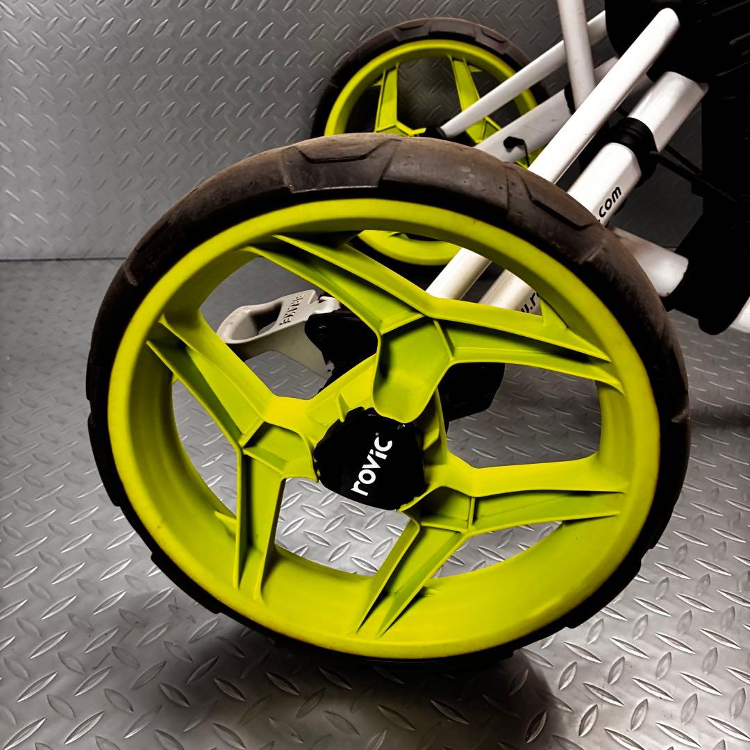 【人気モデル】rovic ゴルフ用 手押し式 プッシュカート コース ラウンド