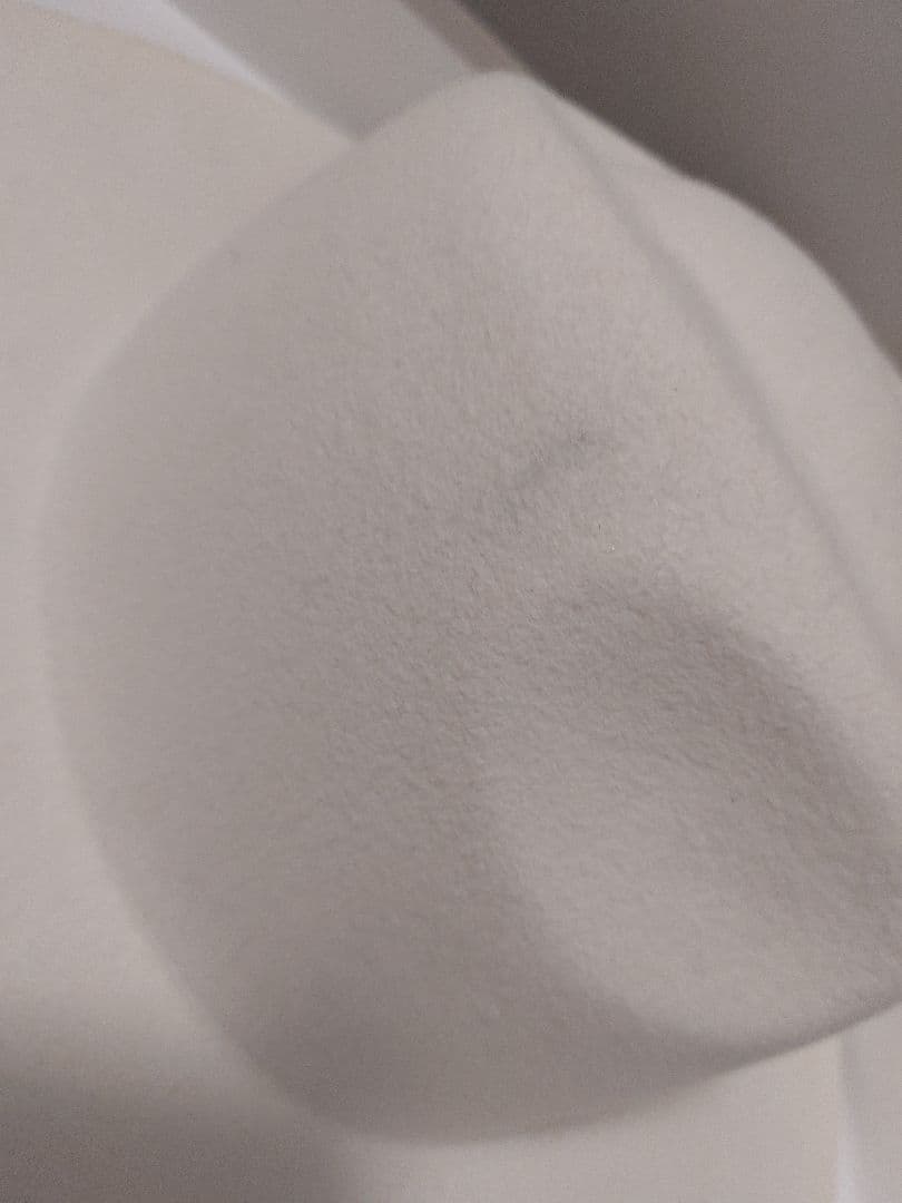 ラビットファー100％　白ハット