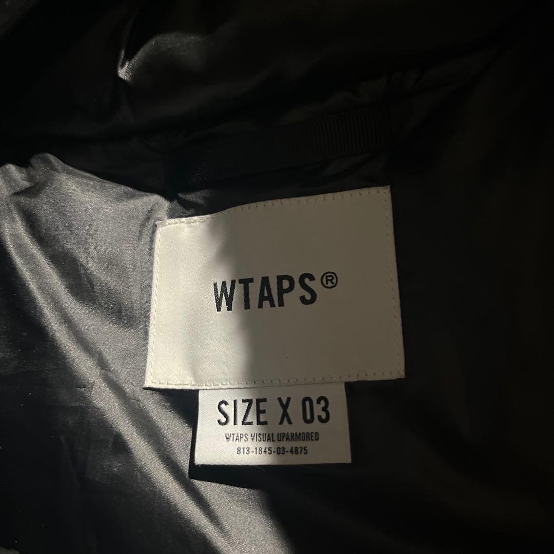 ま*ん様 WTAPSダウンベスト 222BRDT-JKM01 ブラック 03