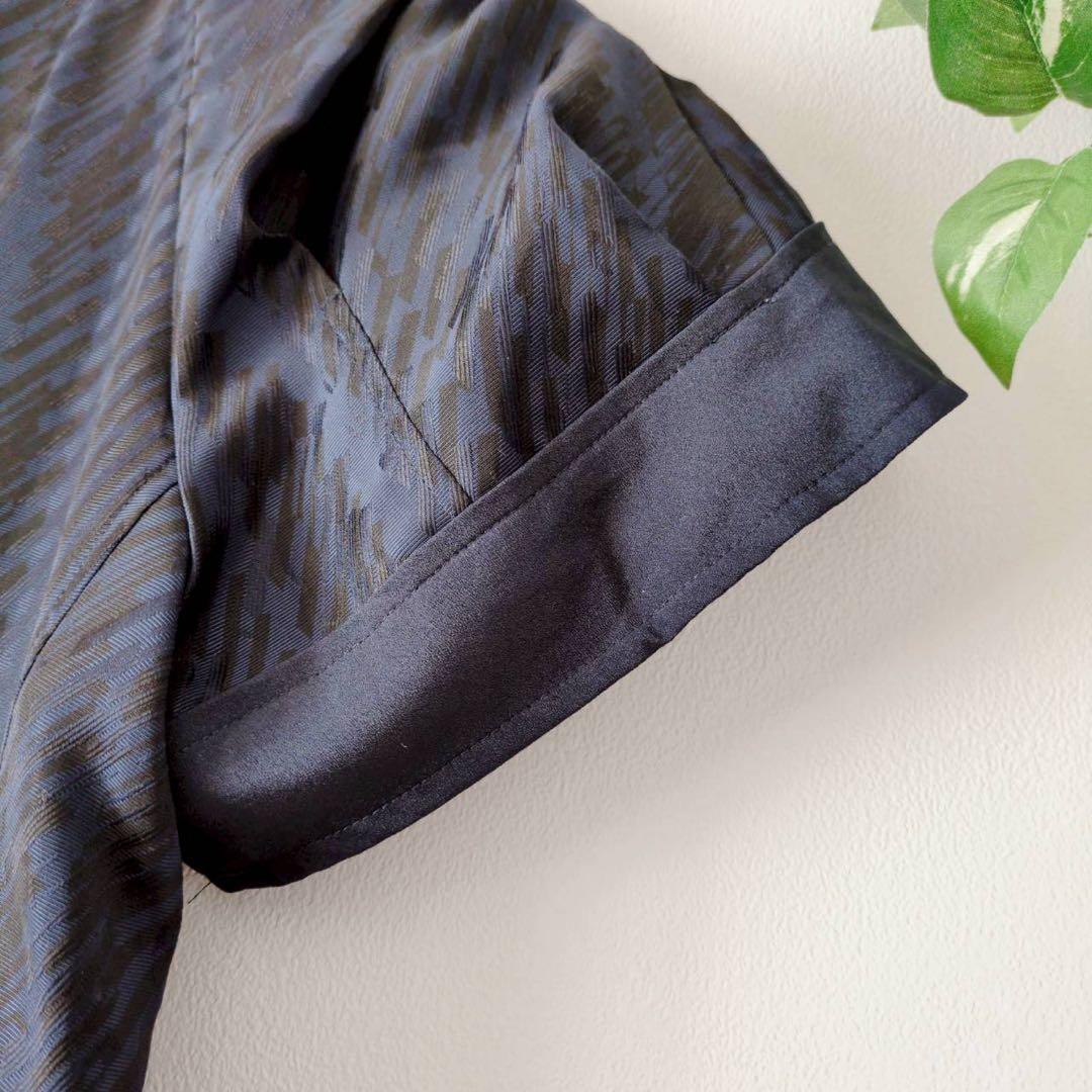 3.1フィリップリム 24AW 半袖 ワンピース ドレス ジャガード 紺色 2