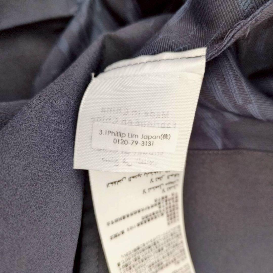 3.1フィリップリム 24AW 半袖 ワンピース ドレス ジャガード 紺色 2