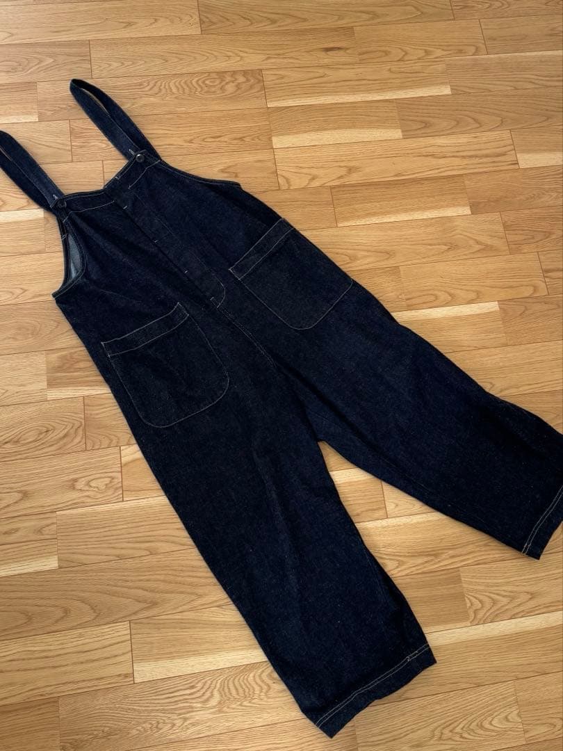 父*を様 ネストローブ nest Robe UpcycleLino デニムサロペ