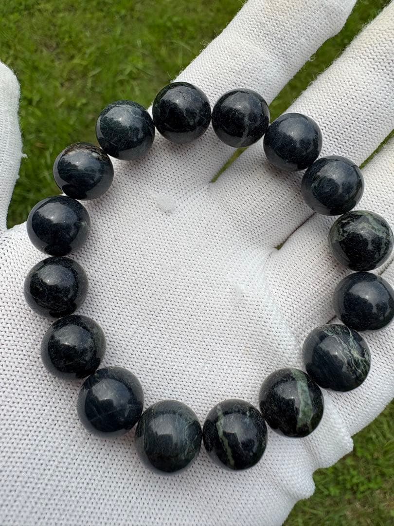 【匿名発送】希少 神居古潭（紺）ブレスレット