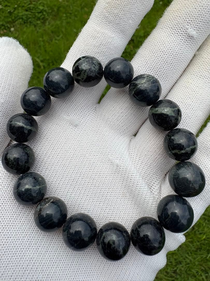 【匿名発送】希少 神居古潭（紺）ブレスレット