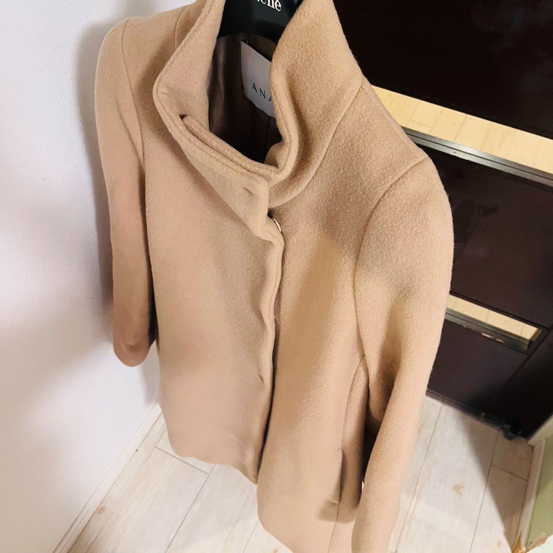 新品☆ ANAYI ウールビーバースタンドカラーロングコート/セオリー、23区