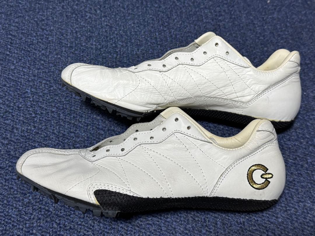 GOLDWIN カンガルー革のホワイト 陸上競技スパイク 短距離用 26.0cm