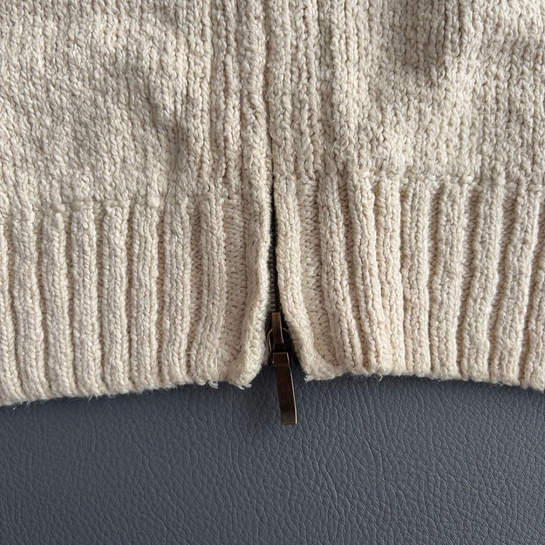 ロロピアーナ　ジップアップセーター　ブルゾン　ジャケット　コットン　ドライバーズ