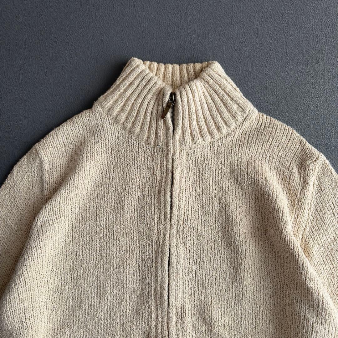 ロロピアーナ　ジップアップセーター　ブルゾン　ジャケット　コットン　ドライバーズ