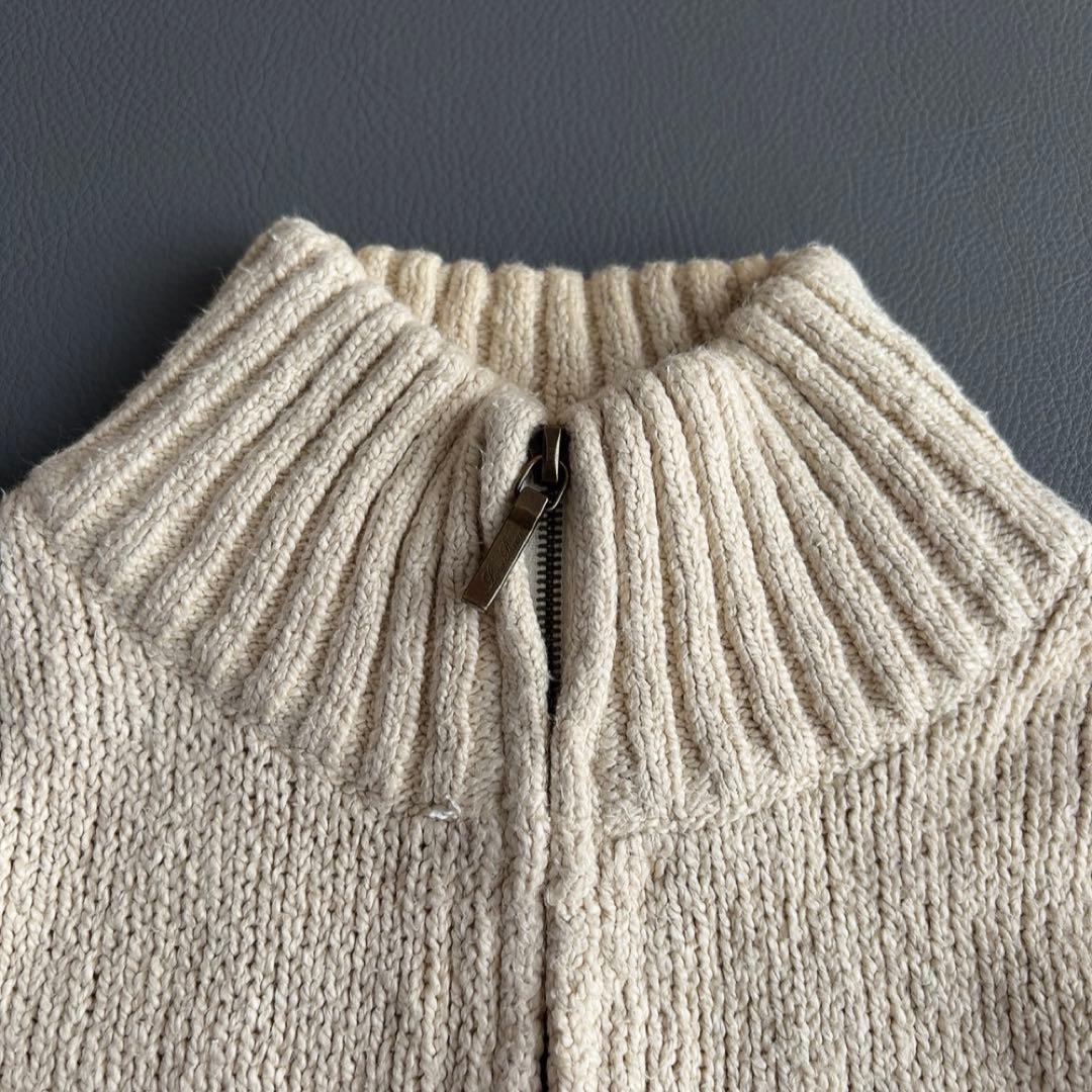 ロロピアーナ　ジップアップセーター　ブルゾン　ジャケット　コットン　ドライバーズ