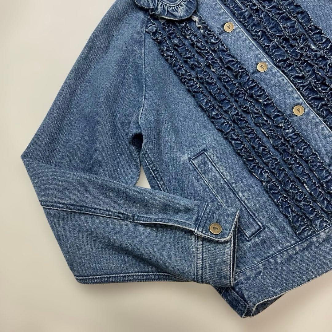 【試着のみ】ピンクハウス ピコルリル使い デニムジャケット/2023年