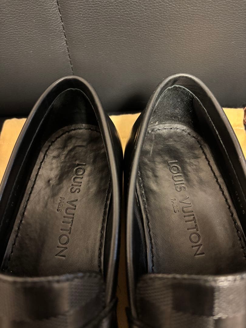 LOUIS VUITTON ルイヴィトン　ダミエローファーシューズ　24.5㎝