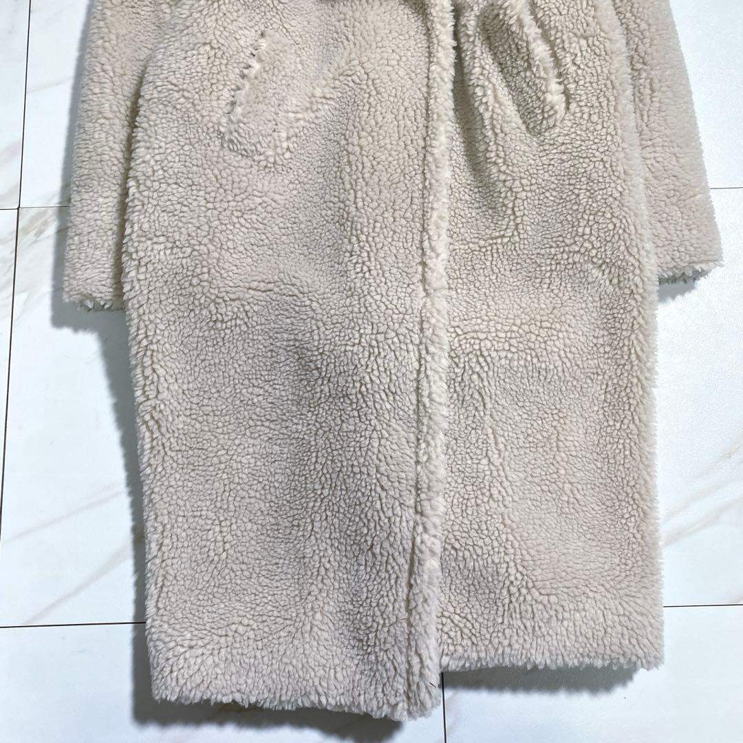 未使用級♡ブルーフロンセ 24aw テディベアコート 厚手 定価3.3万円