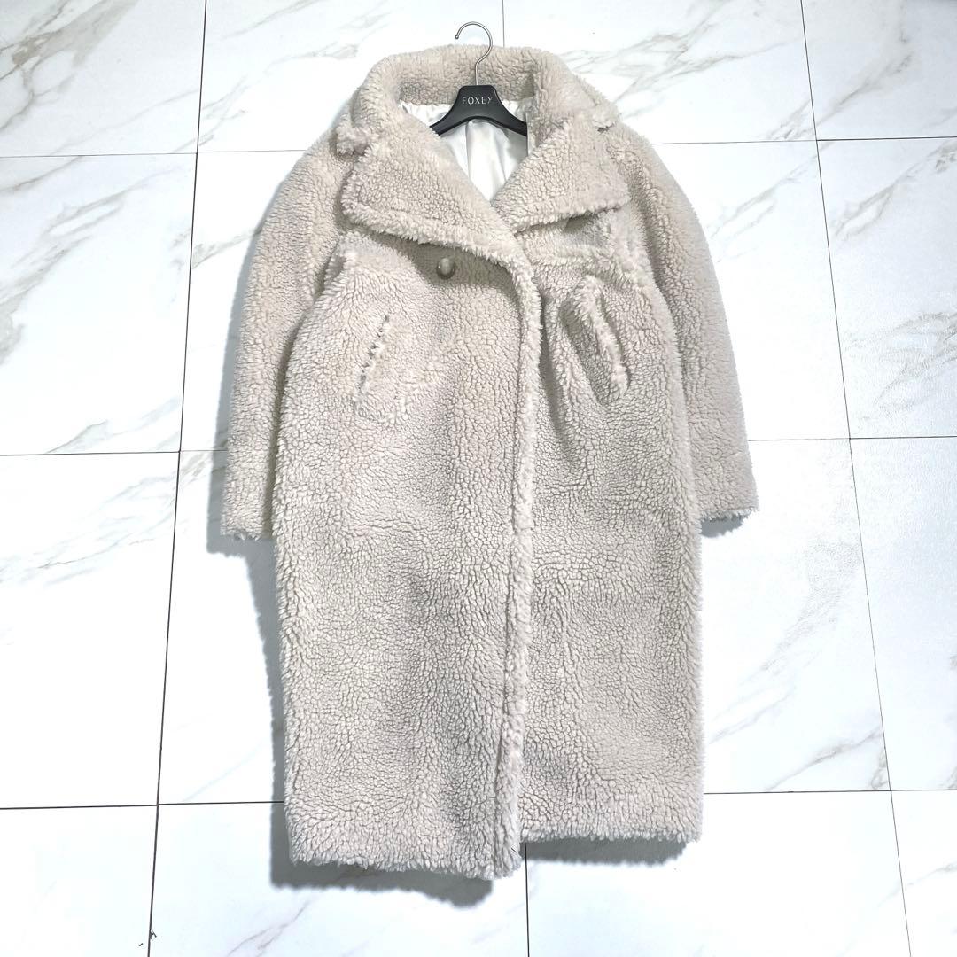 未使用級♡ブルーフロンセ 24aw テディベアコート 厚手 定価3.3万円