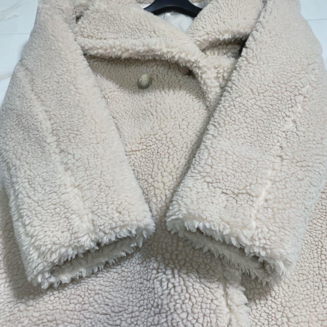 未使用級♡ブルーフロンセ 24aw テディベアコート 厚手 定価3.3万円